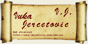 Vuka Jerčetović vizit kartica